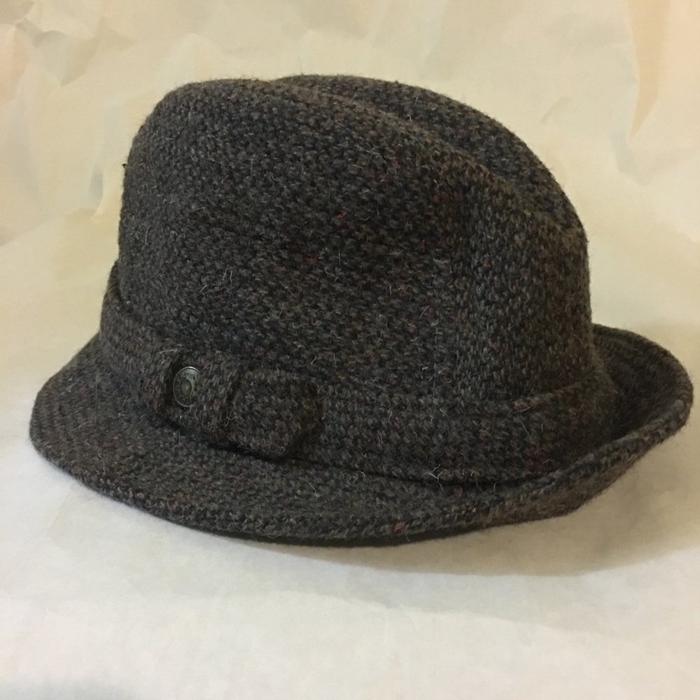 Vintage Wool Tweed hat fedora Country Gentleman kangaroo logo Scotland